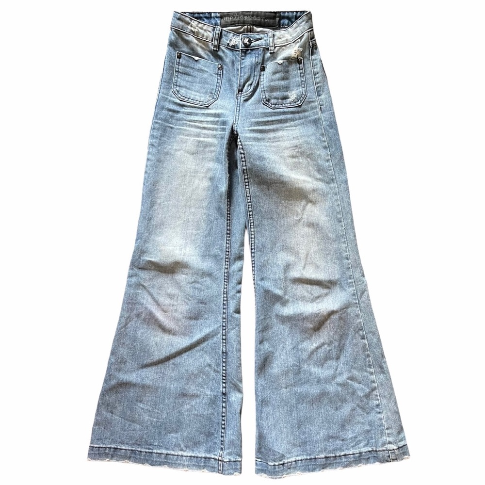 One Teaspoon Classic Wide Flare Leg Ranger Jeans